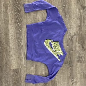 Purple Crop sweatshirt - Nike girls size small